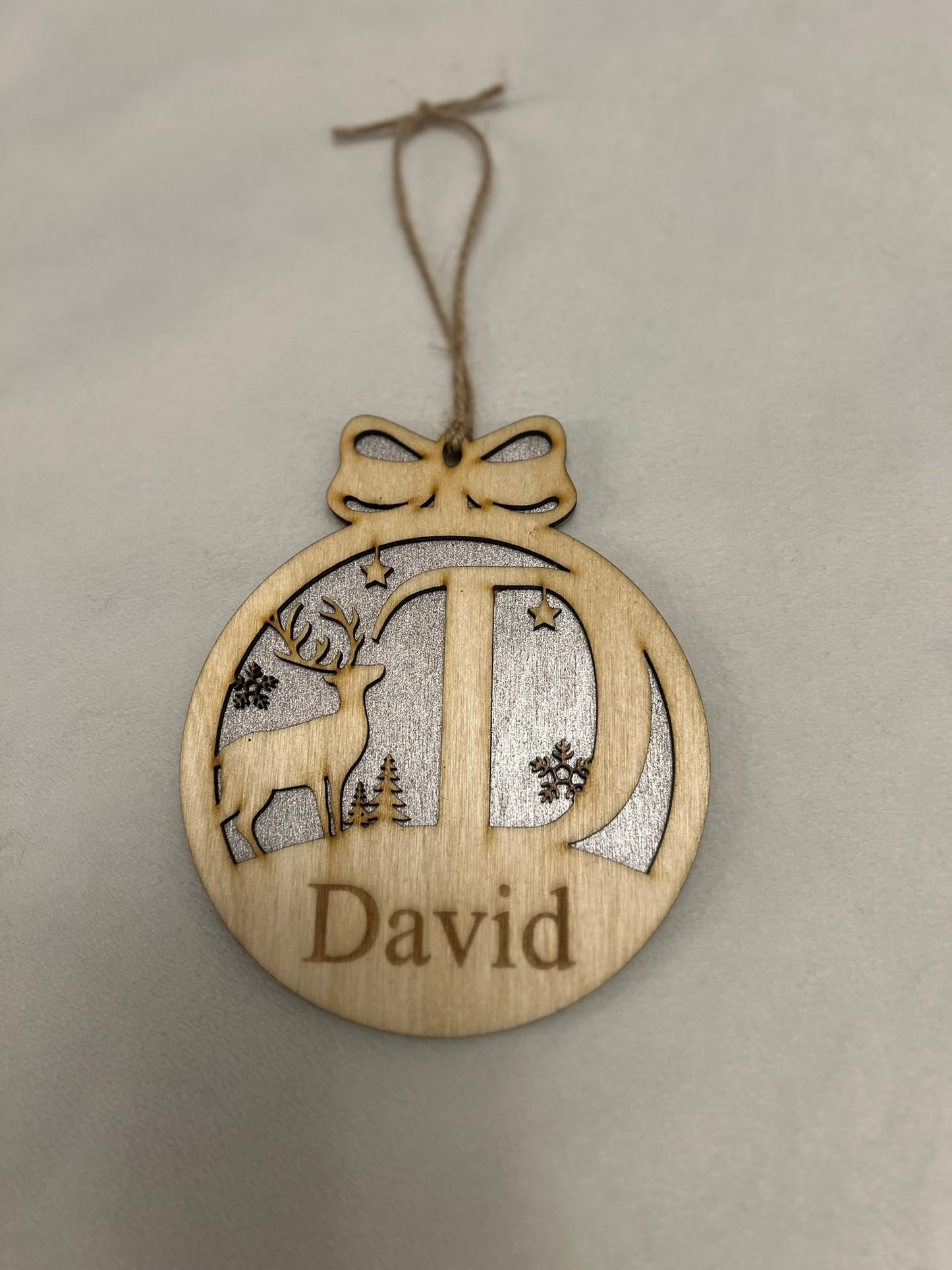 Reindeer Name Ornament