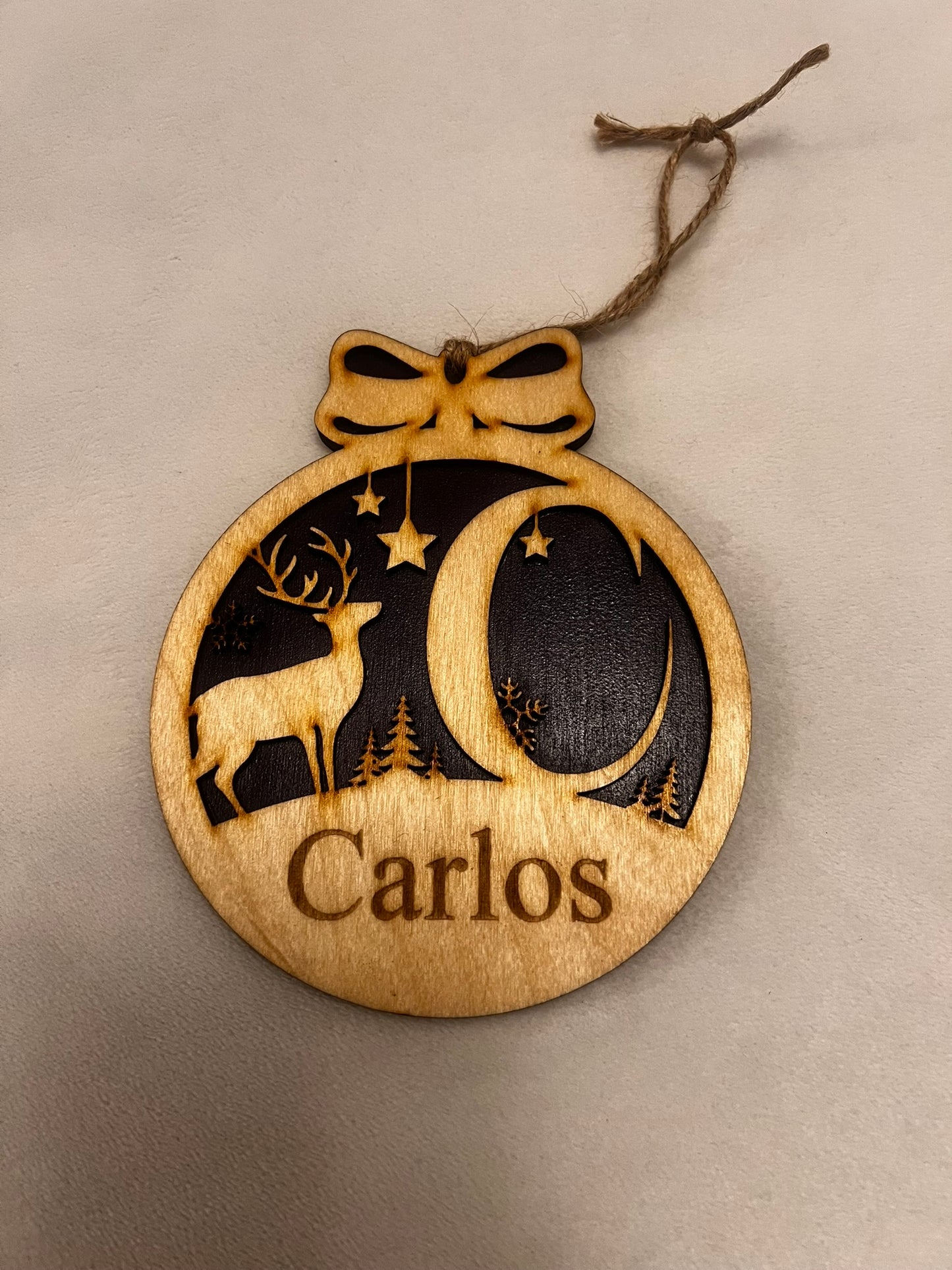 Reindeer Name Ornament